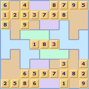 Jigsaw Sudoku Puzzle