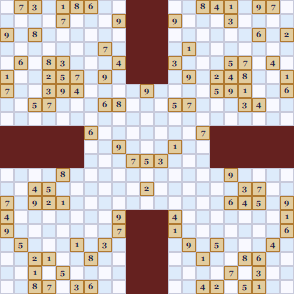Samurai Sudoku Puzzle