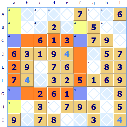 X-Wing Sudoku rule