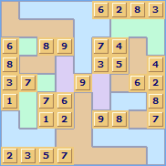 Jigsaw Sudoku Puzzle