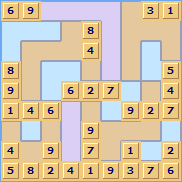 Jigsaw Sudoku Puzzle