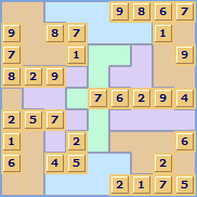 Jigsaw Sudoku Puzzle