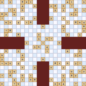 Samurai Sudoku Puzzle