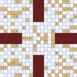 Samurai Sudoku Puzzle