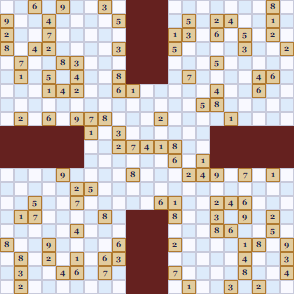 Samurai Sudoku Puzzle