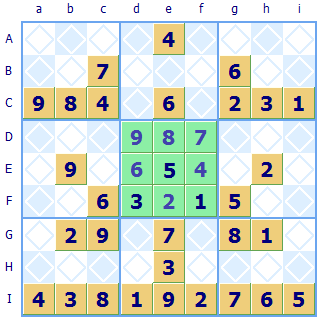 Sudoku stripe region