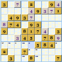 Sample Sudoku Theme Gold and Silver