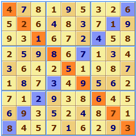 X Sudoku Solution