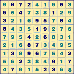 Ordered Sudoku solution
